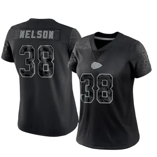 Steven Nelson Kansas City Chiefs Women's Limited Reflective Nike Jersey - Black