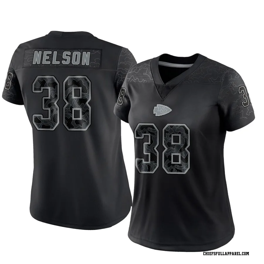 Steven Nelson Kansas City Chiefs Women's Limited Reflective Nike Jersey - Black
