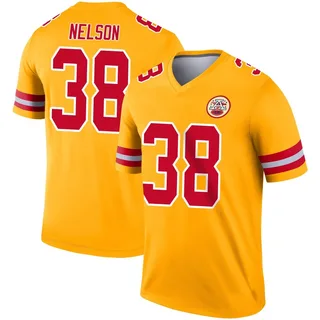 Steven Nelson Kansas City Chiefs Youth Legend Inverted Nike Jersey - Gold