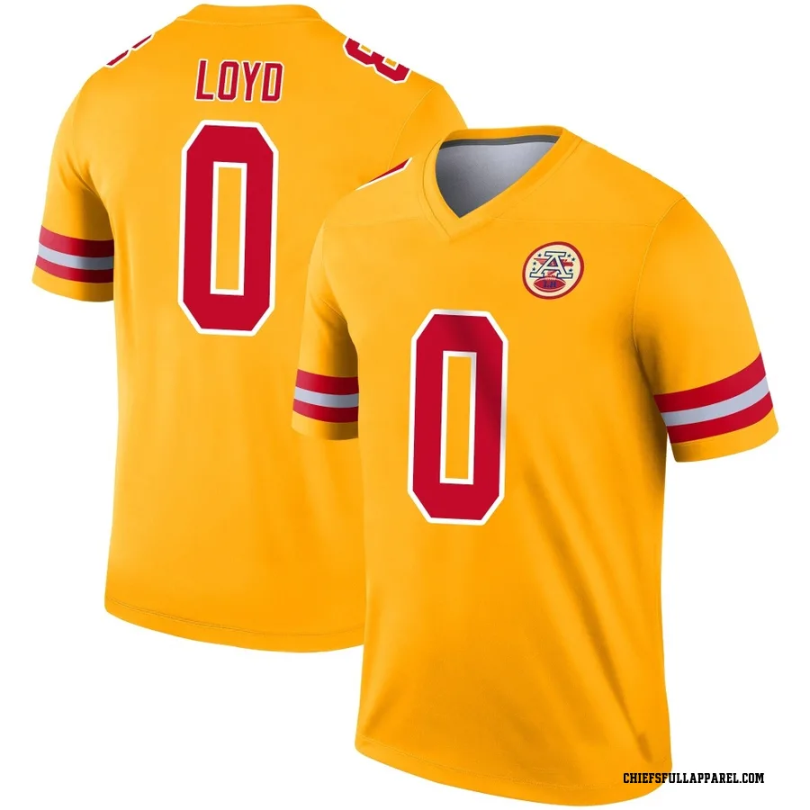 Xavier Loyd Kansas City Chiefs Men's Legend Inverted Nike Jersey - Gold