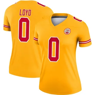 Xavier Loyd Kansas City Chiefs Women's Legend Inverted Nike Jersey - Gold