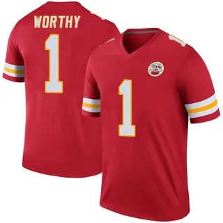 Xavier Worthy Kansas City Chiefs Youth Color Rush Legend Nike Jersey - Red