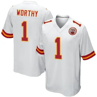 Xavier Worthy Kansas City Chiefs Youth Game Nike Jersey - White