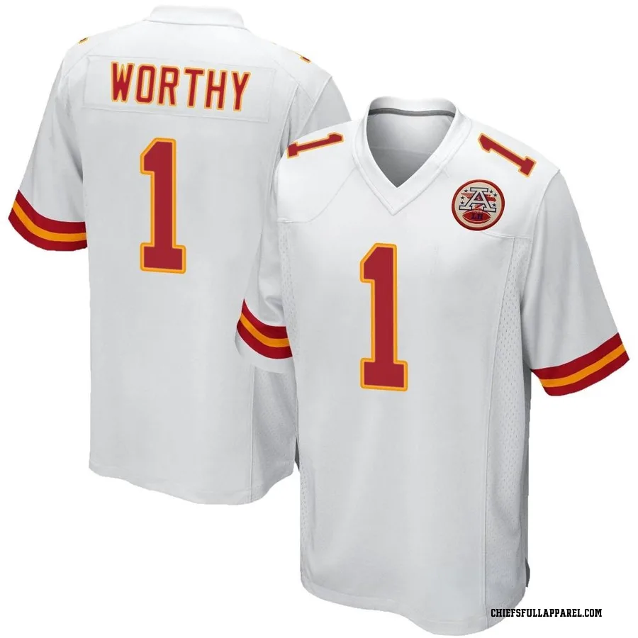 Xavier Worthy Kansas City Chiefs Youth Game Nike Jersey - White