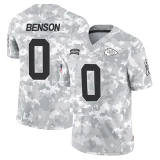 Youth Kahlil Benson Kansas City Chiefs Youth Limited Arctic Camo 2024 Salute to Service Nike Jersey