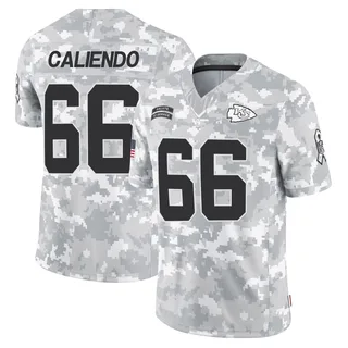 Youth Mike Caliendo Kansas City Chiefs Youth Limited Arctic Camo 2024 Salute to Service Nike Jersey